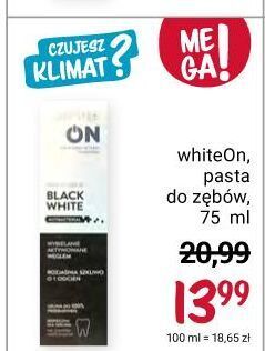 Rossmann Pasta do zębów black&white whiteon oferta