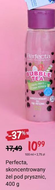 Rossmann Skoncentrowany żel pod prysznic exotic fruits i czarna herbata perfecta bubble tea oferta