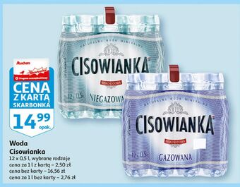 Woda niegazowana cisowianka