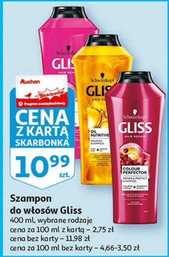 Auchan Szampon do włosów gliss kur oil nutritive oferta