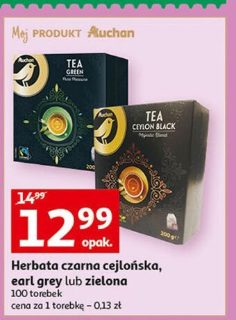 Auchan Herbata zielona auchan oferta