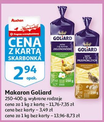 Makaron nitki 12 jaj przepiórczych goliard