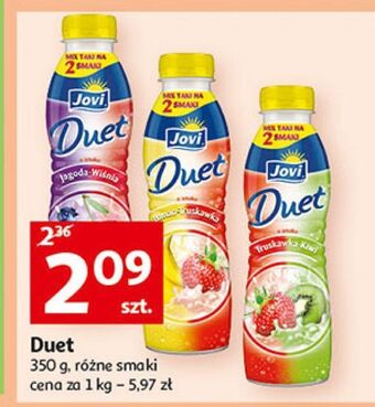 Auchan Jogurt banan-truskawka jovi duet oferta