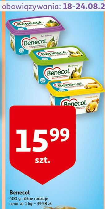 Auchan Margaryna benecol o smaku masła oferta