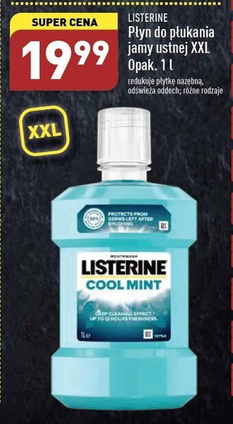 ALDI Płyn do płukania ust listerine cool mint oferta