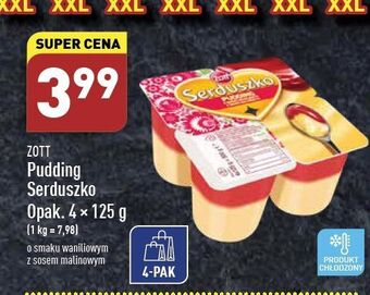 ALDI Pudding waniliowy z sosem malinowym zott serduszko oferta