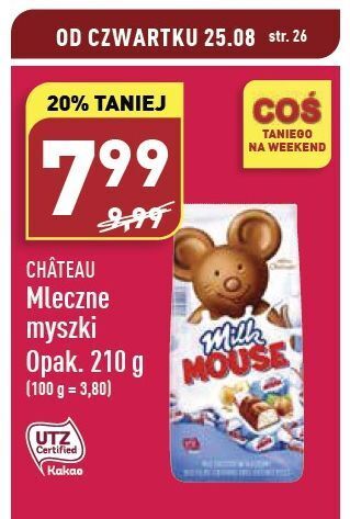 ALDI Mleczne myszki mleczne chateau oferta