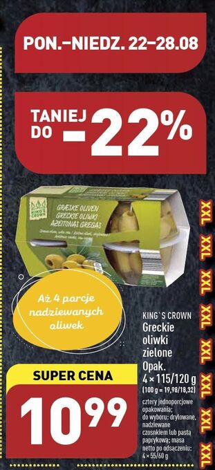 ALDI Oliwki zielone drylowane king's crown (aldi) oferta