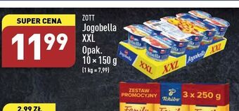 ALDI Jogurt truskawka + jogurt brzoskwinia zott jogobella oferta