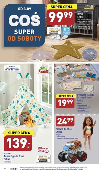 ALDI Namiot tippi playland oferta