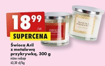 Biedronka Świeca zapachowa w szkle wanilia & pomarańcza aril oferta