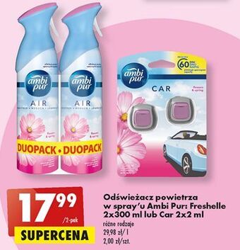 Biedronka Wkład flowers and spring ambi pur car oferta