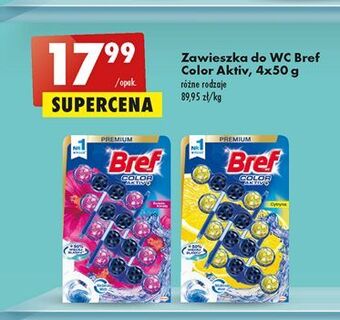 Biedronka Zawieszka do wc cytryna bref color aktiv (wcześniej blue active) oferta