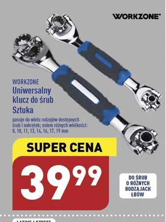 ALDI Klucz uniwersalny 8w1 workzone oferta