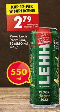 Biedronka Piwo lech premium oferta