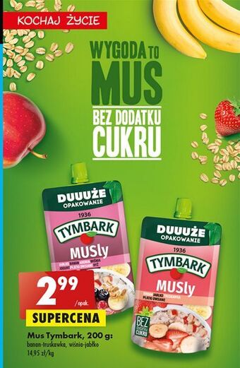Biedronka Mus wiśnia- jabłko tymbark musly oferta
