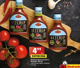 Biedronka Ketchup premium sycylijski do pizzy roleski keto oferta