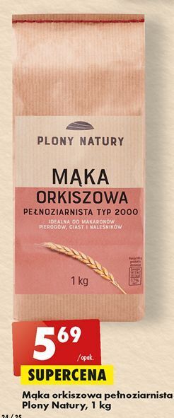 Biedronka Mąka orkiszowa pełnoziarnista tym 2000 plony natury oferta
