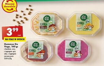 Biedronka Hummus z toppingiem spicy salsa govege oferta