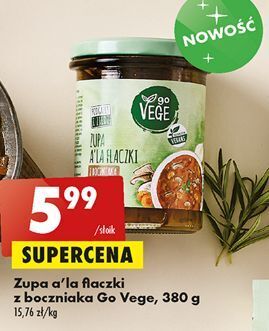 Zupa a'la flaczki z boczniaka govege