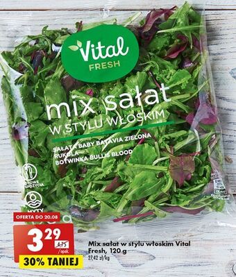Biedronka Mix sałat w stylu włoskim vital fresh oferta