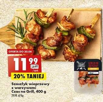 Biedronka Szaszłyk wieprzowy z warzywami czas na grill oferta