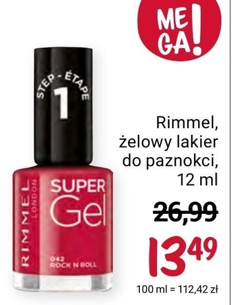 Rossmann Lakier do paznokci rimmel oferta