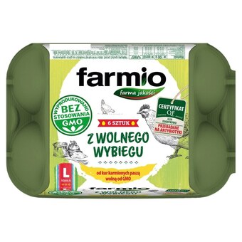 Stokrotka Farmio jaja z wolnego wybiegu od kur karmionych paszą wolną od gmo l 6 sztuk oferta