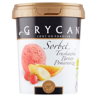 Żabka Grycan sorbet truskawka banan pomarańcza 500 ml oferta