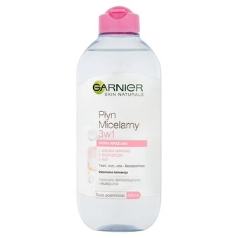 Stokrotka Garnier skin naturals płyn micelarny 3w1 skóra wrażliwa 400 ml oferta