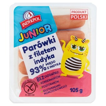 Stokrotka Optima Indykpol junior parówki z filetem indyka 105 g oferta