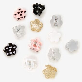 Claire's Claire's club flower mini hair claws - 12 pack oferta