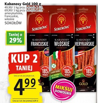 Prim Market Sokołów Kabanosy Gold 100 g oferta