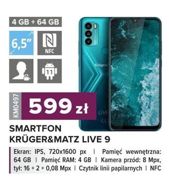 Rebel Electro Smartfon krüger&matz oferta