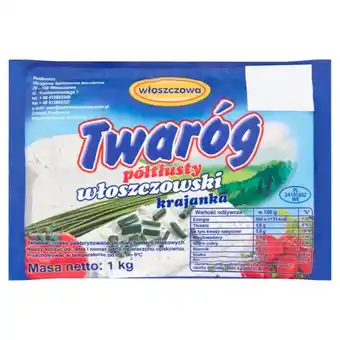 Makro Włoszczowa twaróg półtłusty włoszczowski krajanka 1 kg oferta