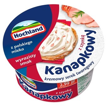 Spiżarnia Smakosza Hochland kanapkowy serek kremowy z szynką 130 g oferta