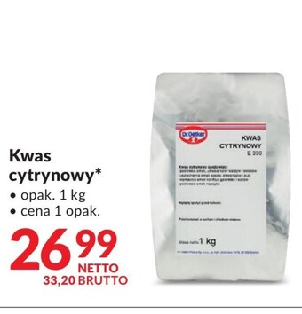 Makro Kwas cytrynowy dr. oetker oferta