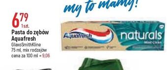 E.Leclerc Pasta do zębów mint clean aquafresh naturals oferta