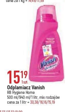E.Leclerc Odplamiacz w płynie vanish oxi action oferta