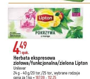 E.Leclerc Herbatka pokrzywa z mango lipton zioła świata oferta