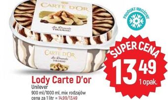 E.Leclerc Lody tiramisu algida carte d'or les desserts oferta