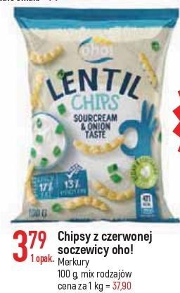 E.Leclerc Chipsy z soczewicy sour cream & onion oho! oferta
