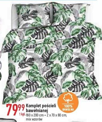 E.Leclerc Komplet pościeli bawełnianej 160 x 200 cm + 2 70 80 oferta