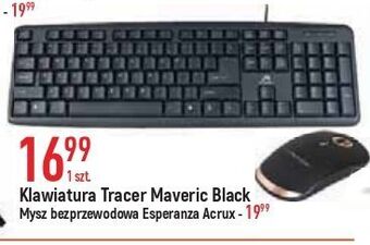 E.Leclerc Klawiatura maverick black usb tracer oferta