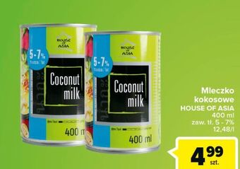 Carrefour Mleczko kokosowe 5-7% house of asia oferta