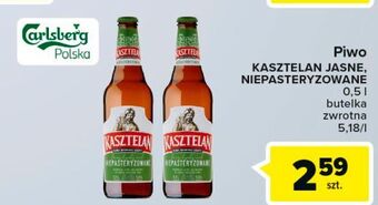 Carrefour Piwo kasztelan jasne pełne oferta