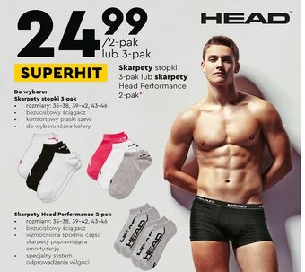 Biedronka Stopki męskie 43-46 head oferta