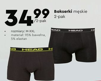Biedronka Bokserki męskie rozm. m-xxl head oferta