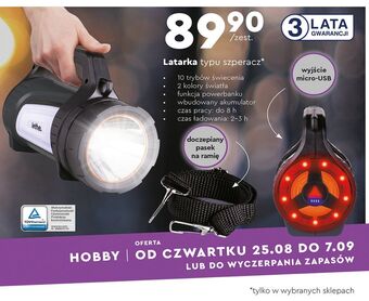 Biedronka Latarka szperacz z powerbankiem lethe oferta