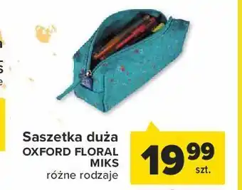 Carrefour Piórnik saszetka duża floral oxford oferta